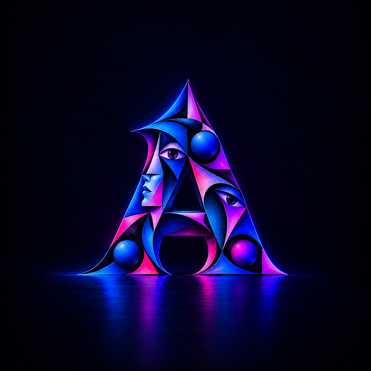 Letter A artwork
