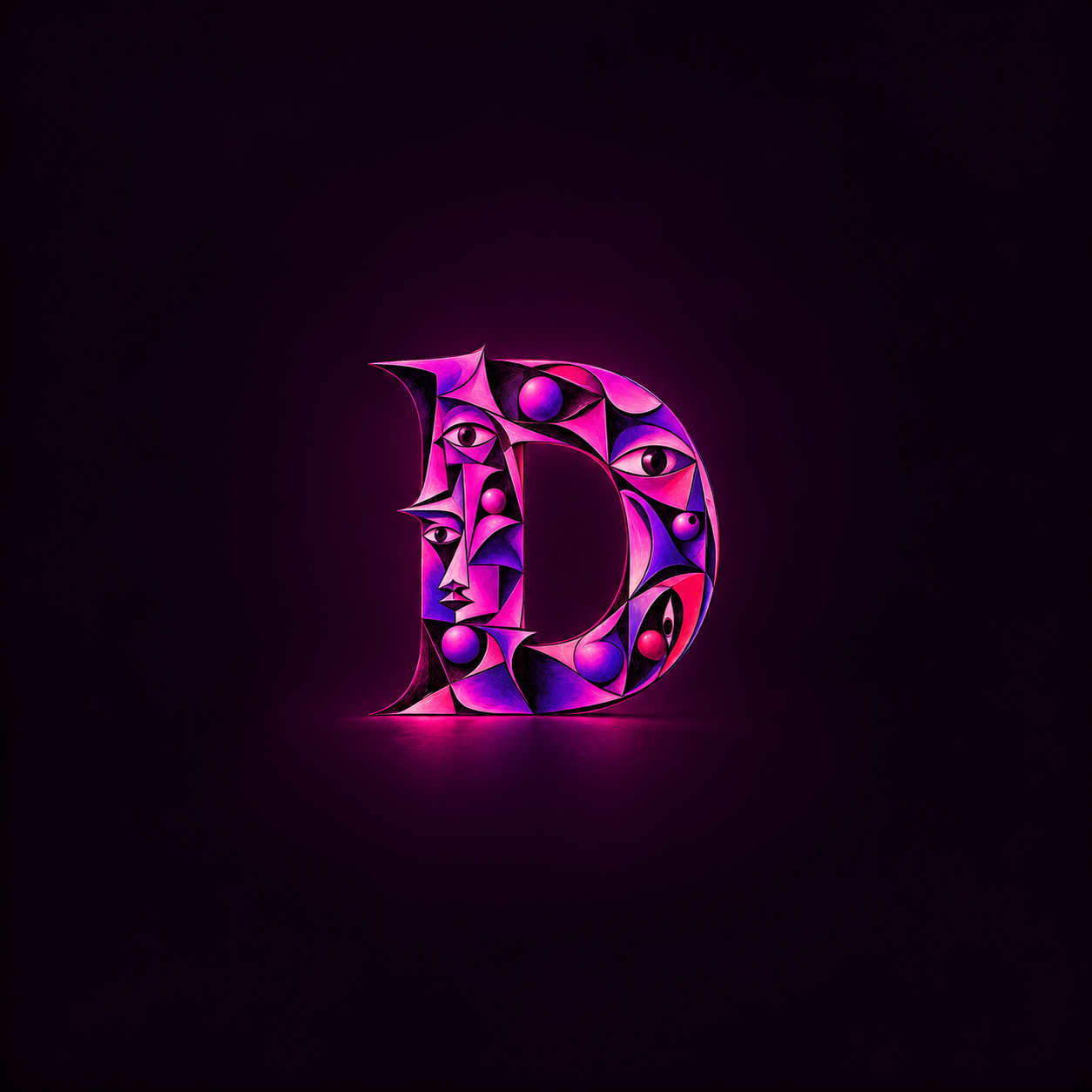 Letter D artwork